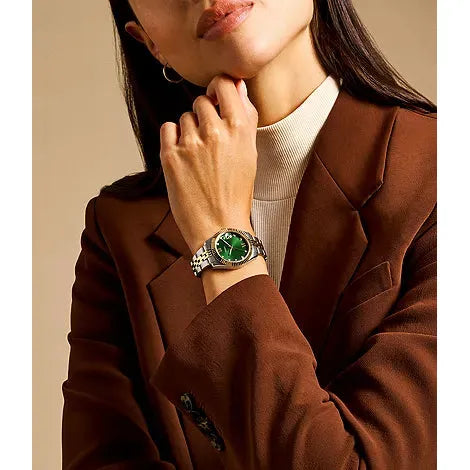 FOSSIL Women's Scarlette Three-Hand Date Two-Tone Stainless Steel Watch