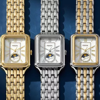 FOSSIL Women's Raquel Sun Moon Multifunction Two-Tone Stainless Steel Watch