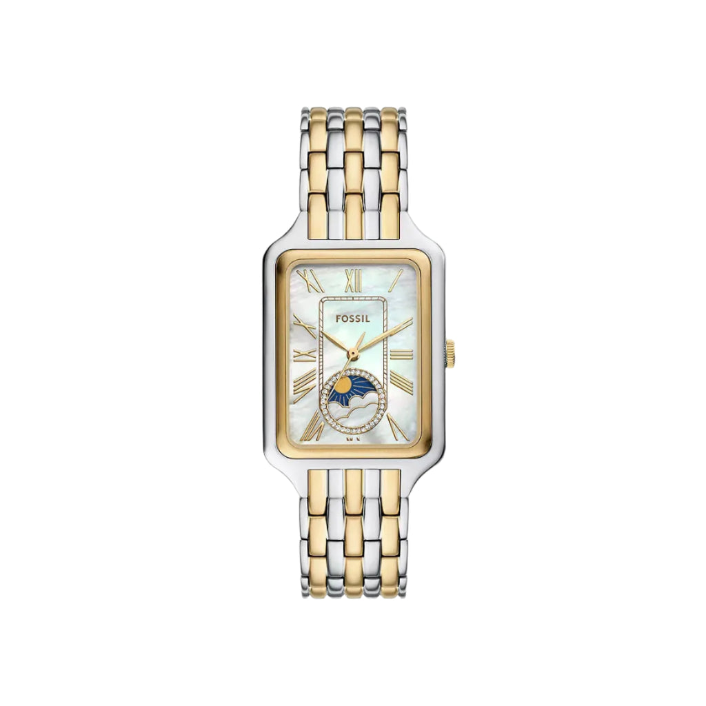 FOSSIL Women's Raquel Sun Moon Multifunction Two-Tone Stainless Steel Watch