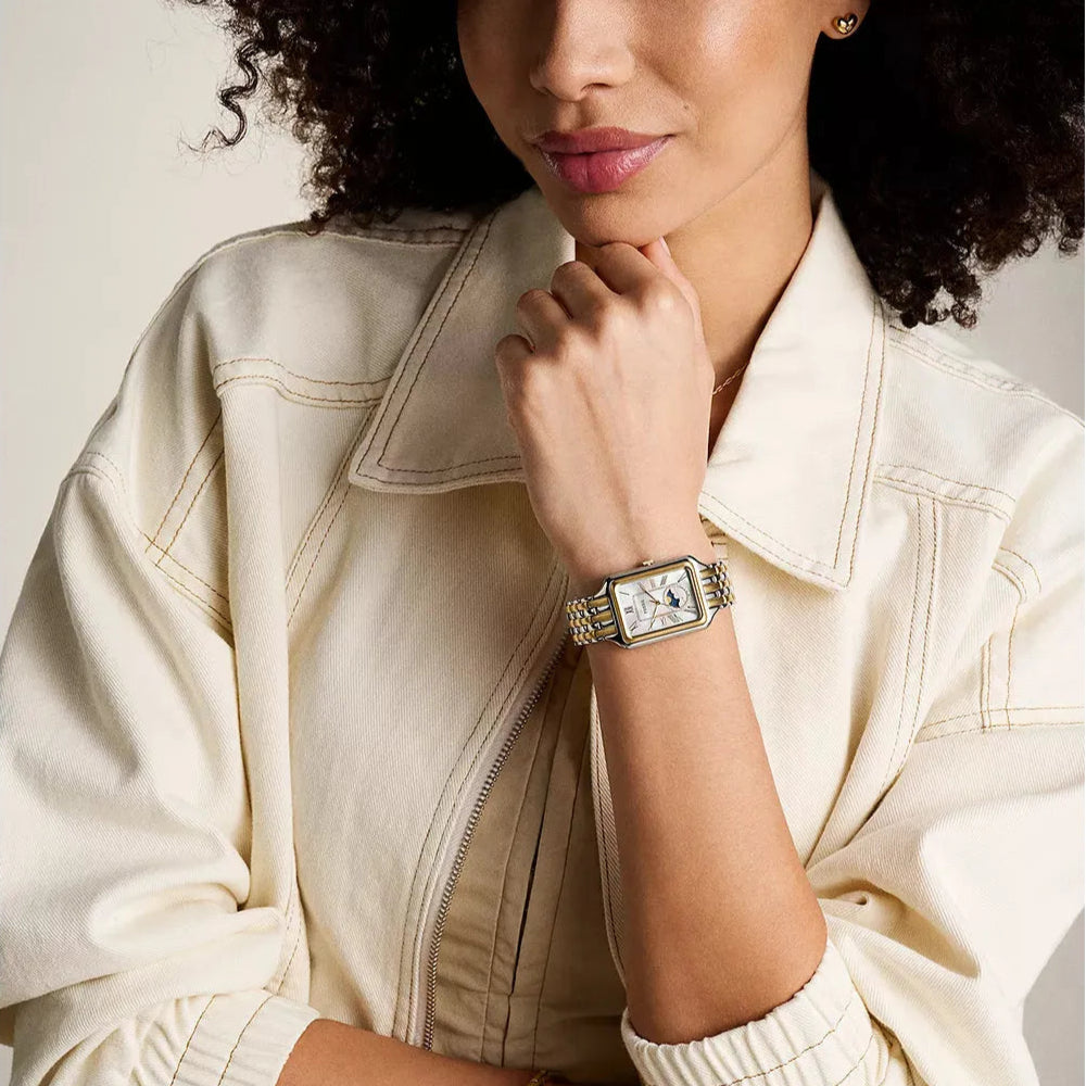 FOSSIL Women's Raquel Sun Moon Multifunction Two-Tone Stainless Steel Watch