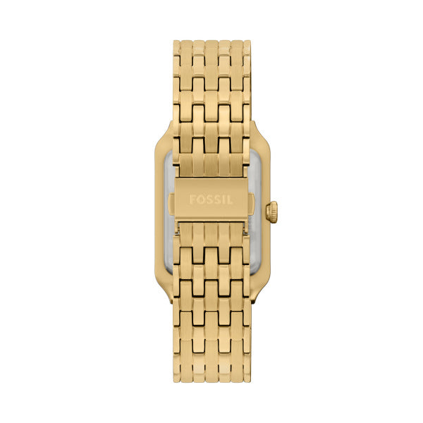 Raquel Three-Hand Date Gold Tone Stainless Steel Watch