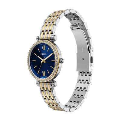 Carlie Three-Hand Stainless Steel Watch