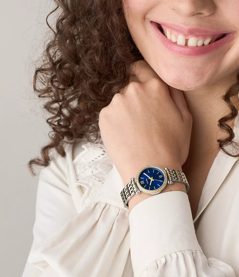 Carlie Three-Hand Stainless Steel Watch