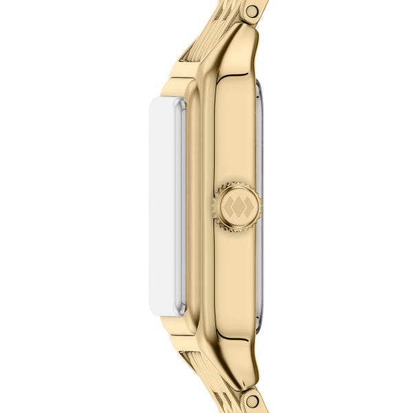 Raquel Mini Three-Hand Gold-Tone Stainless Steel Watch