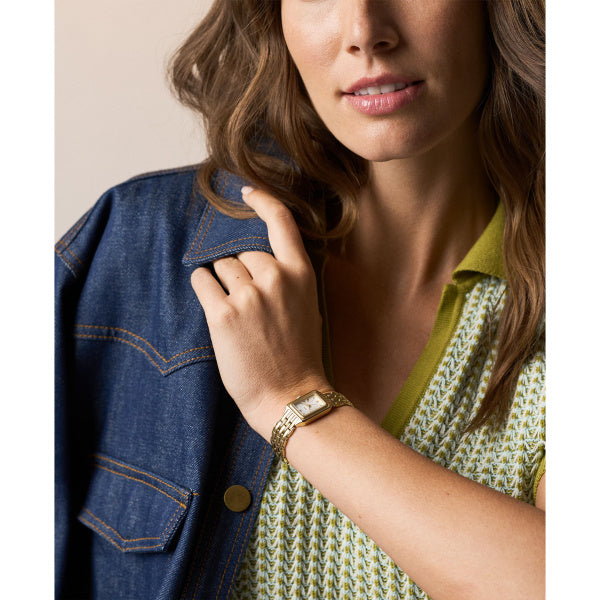 Raquel Mini Three-Hand Gold-Tone Stainless Steel Watch