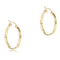 scalloped round gold 1 25 hoop smooth