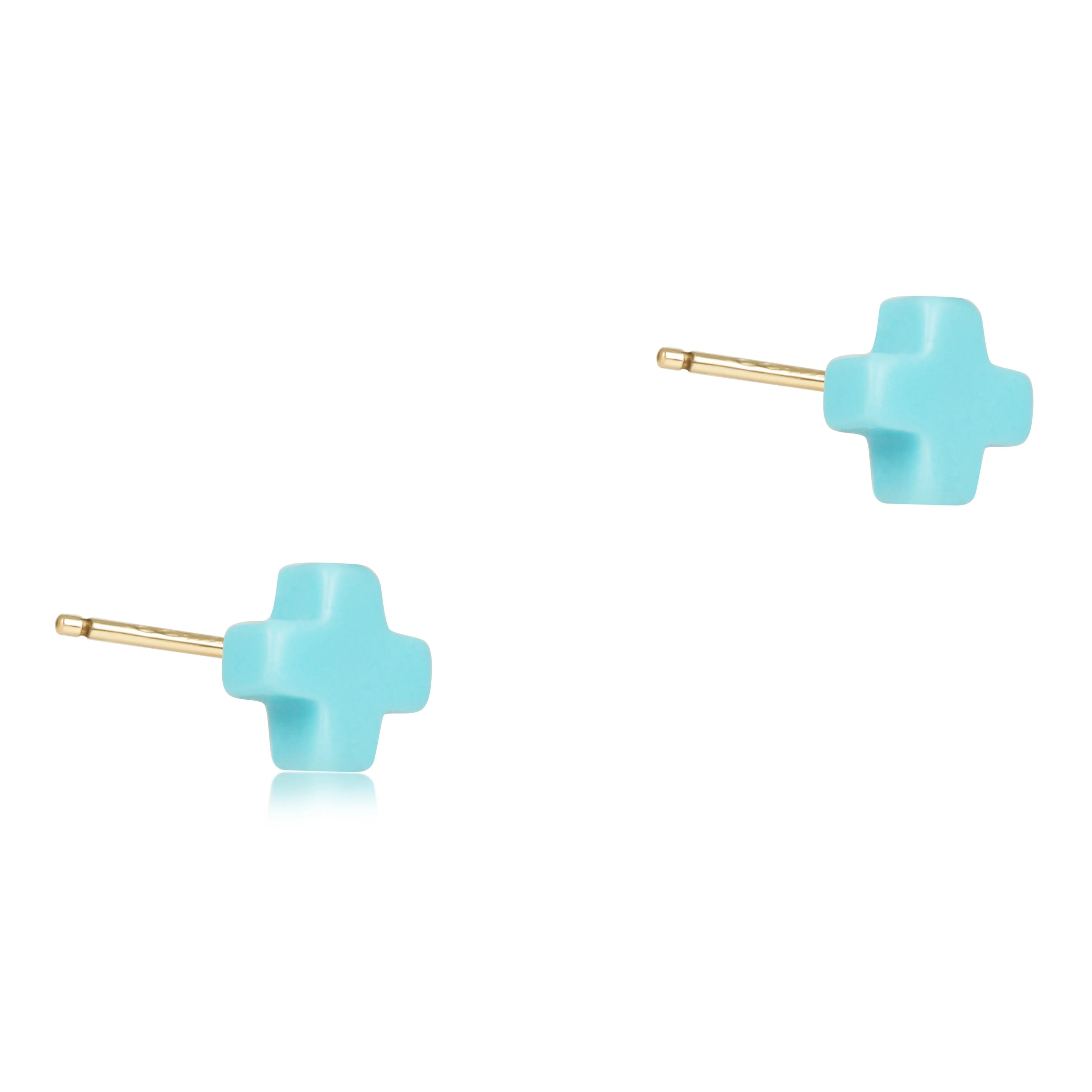 signature cross small stud