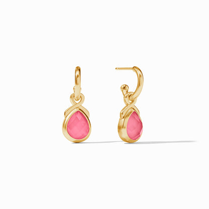 The Pink Hoop & Charm Earring