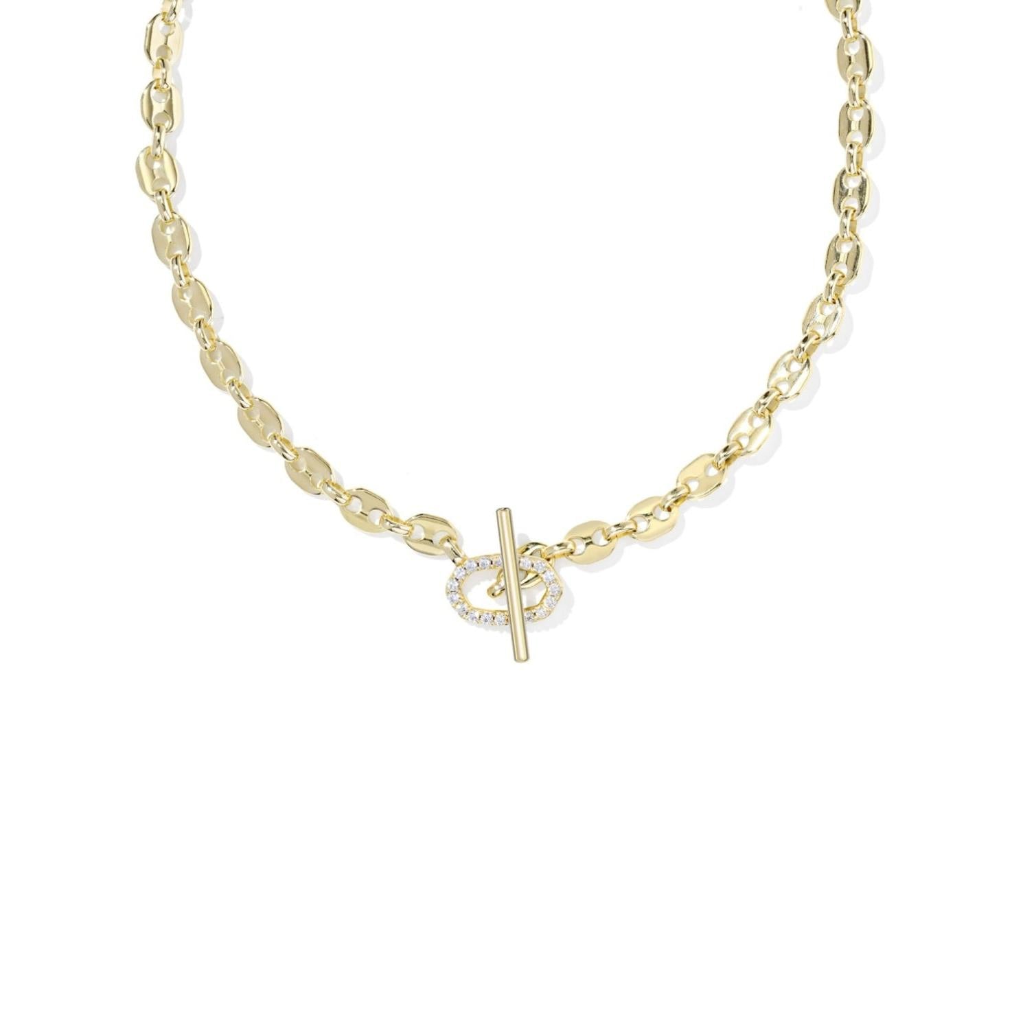 Elisa Toggle Link And Chain Necklace