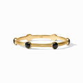 Essex Stone Bangle - Obsidian Black / Medium