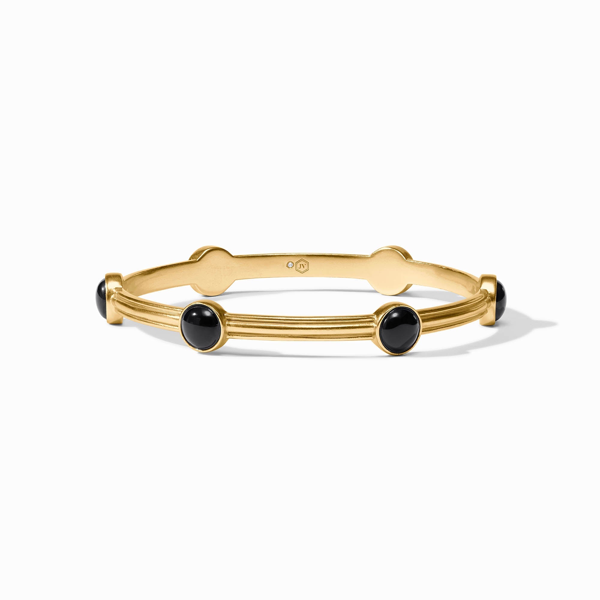 Essex Stone Bangle - Obsidian Black / Medium