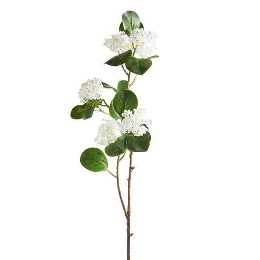 RAZ Imports 35" White Viburnum Spray