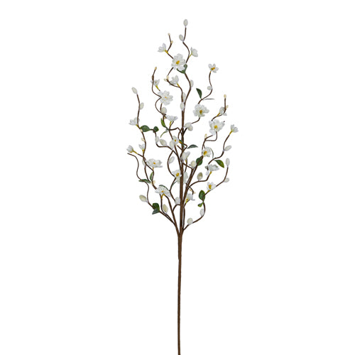 RAZ Imports White Floral Pussy Willow Branch