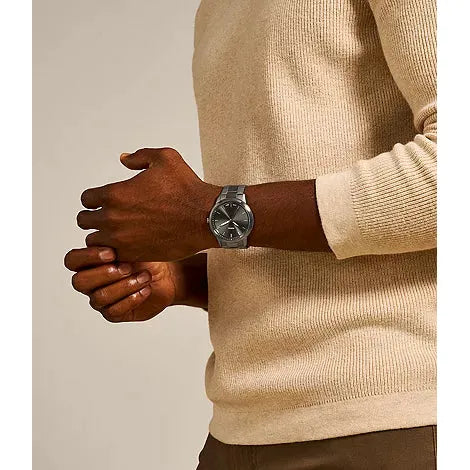 FOSSIL Men's The Minimalist Three-Hand Smoke Stainless Steel Watch