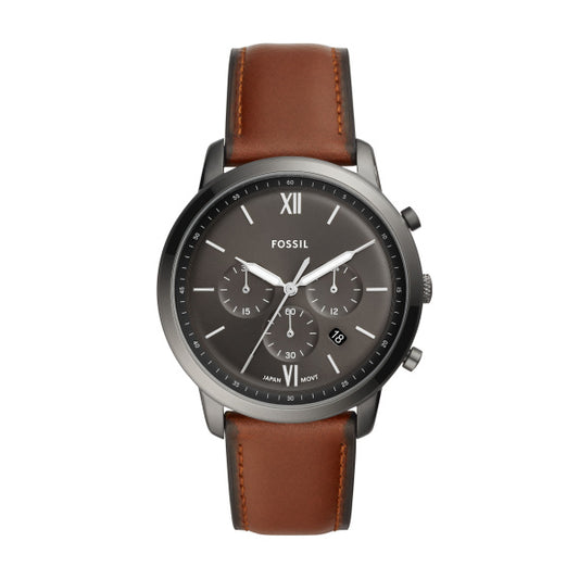 Fossil Men's Townsman Automatic Brown Leather Watch