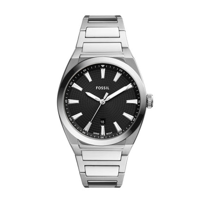 Everett Three-Hand Date Stainless Steel Watch