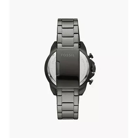 FOSSIL Men's Bronson Chronograph Smoke Stainless Steel Watch