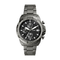 FOSSIL Men's Bronson Chronograph Smoke Stainless Steel Watch