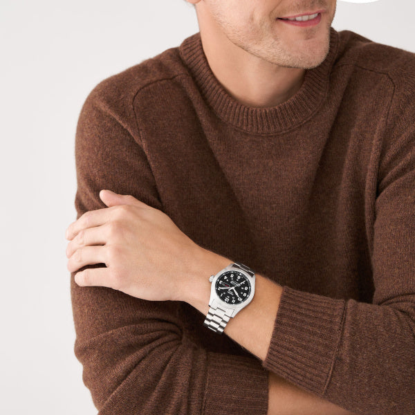 FOSSIL Men's Defender Solar-Powered Stainless Steel Watch