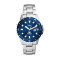 FOSSIL Men's Blue Dive Three-Hand Date Stainless Steel Watch