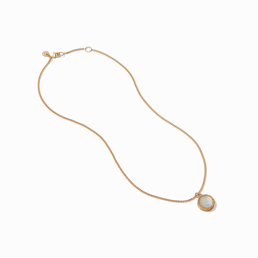 Fleur-de-Lis Solitaire Necklace