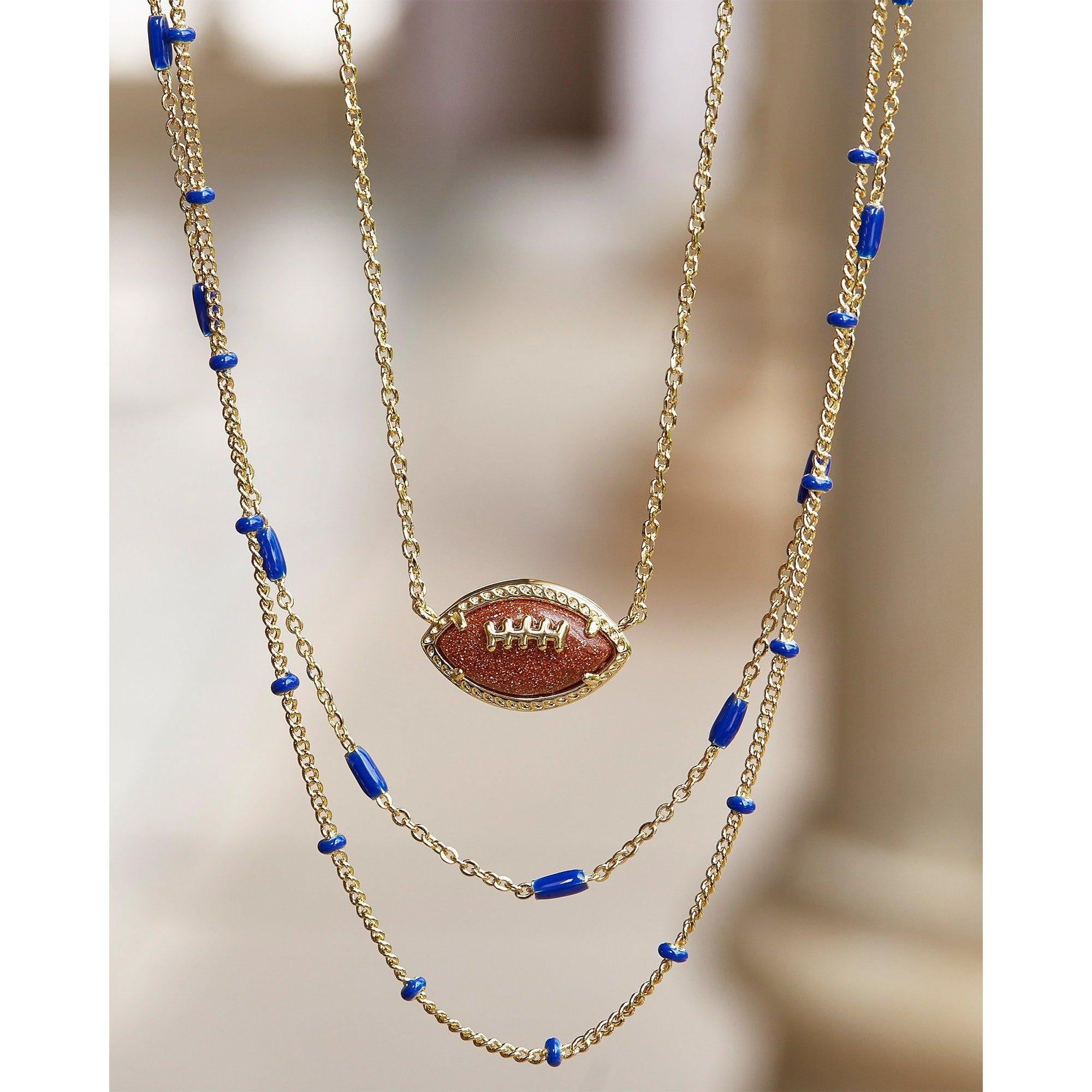 Football Short Pendant Necklace