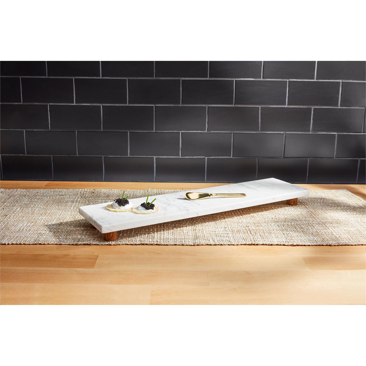Footed Marble Board Set