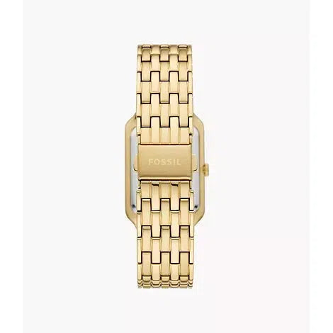FOSSIL Women's Raquel Three-Hand Date Gold Stainless Steel Watch, Gold