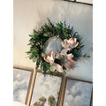 Pink Magnolia Floral Wreath