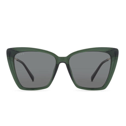 DIFF EYEWEAR Becky II Sea Grass + G15 Lens Polarized