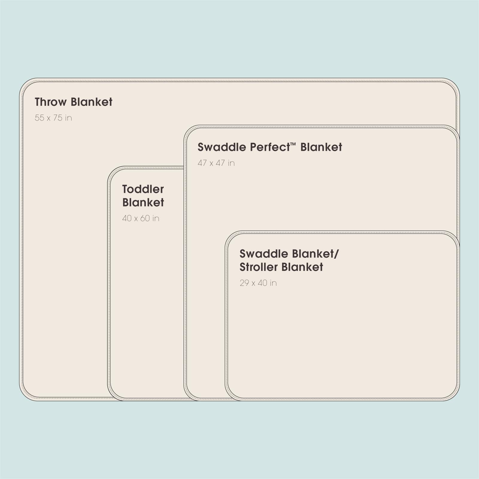 Print Ruffle Toddler Blanket