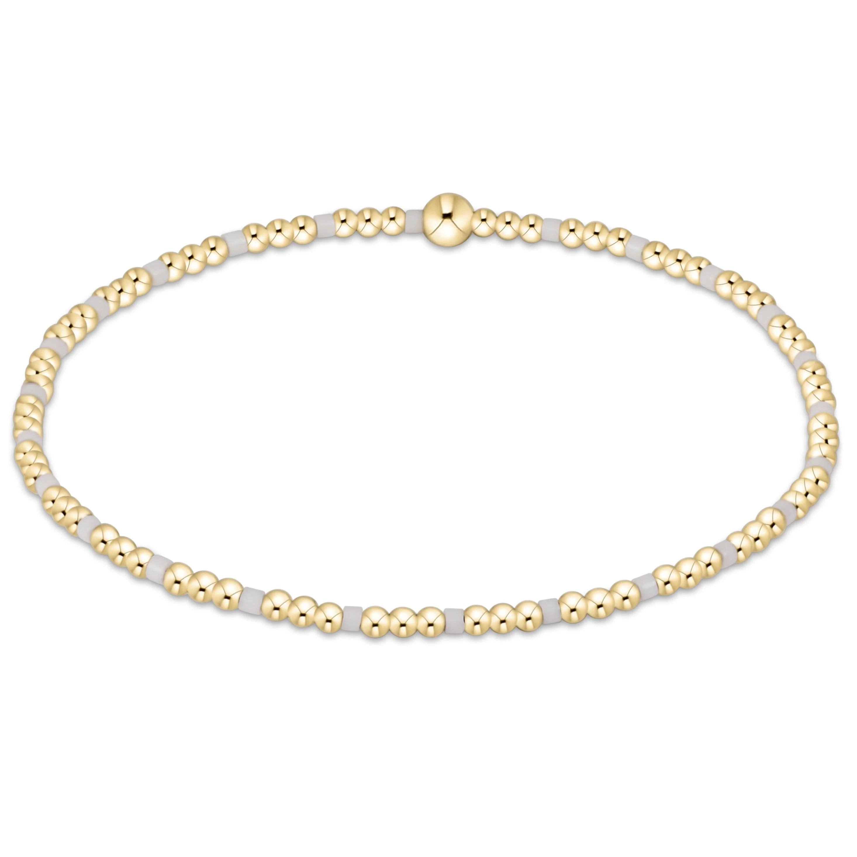 hope sincerity pattern 2mm bead bracelet