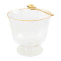 Gold Edge Pedestal Bowl Set