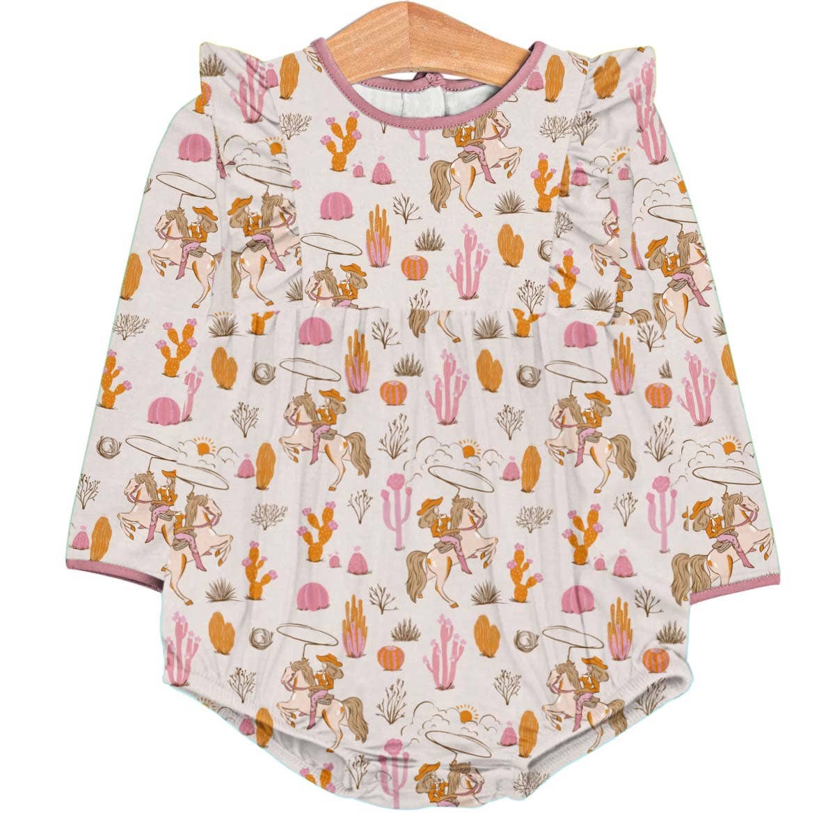 Goosies LS Flutter Bubble, Saddle Up, Cowgirl Toile