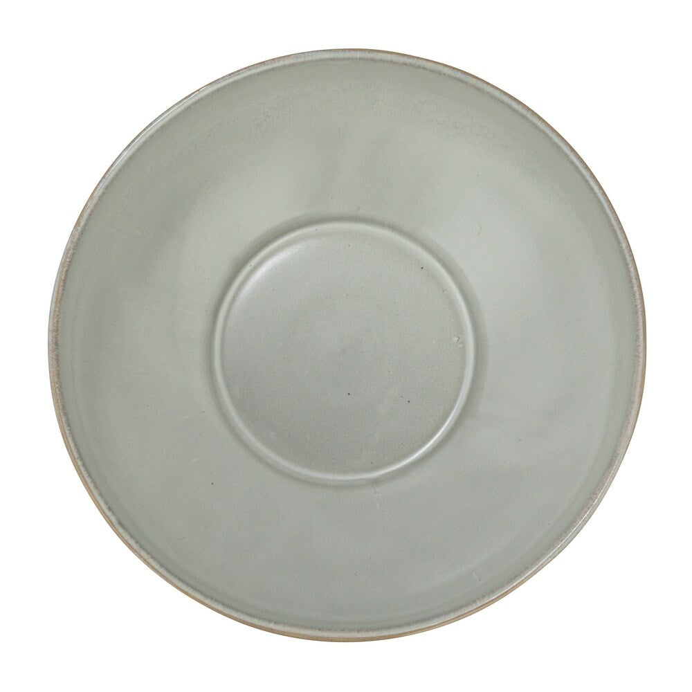 Hand-Painted Stoneware Bowl w/ Stripes
