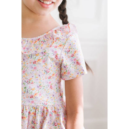 Harlow Pocket Twirl Dress in Watercolor Bloom 