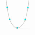 Hydra Delicate Station Necklace, Silver