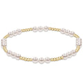 enewton classic joy pattern 4mm bead bracelet, pearl