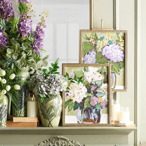 Hydrangea Vase Framed Wall Art