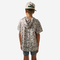 Youth S/S Performance Hoodie - Classic Deer Camo