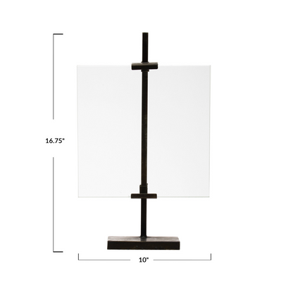 Floating Photo Frame with Metal Stand