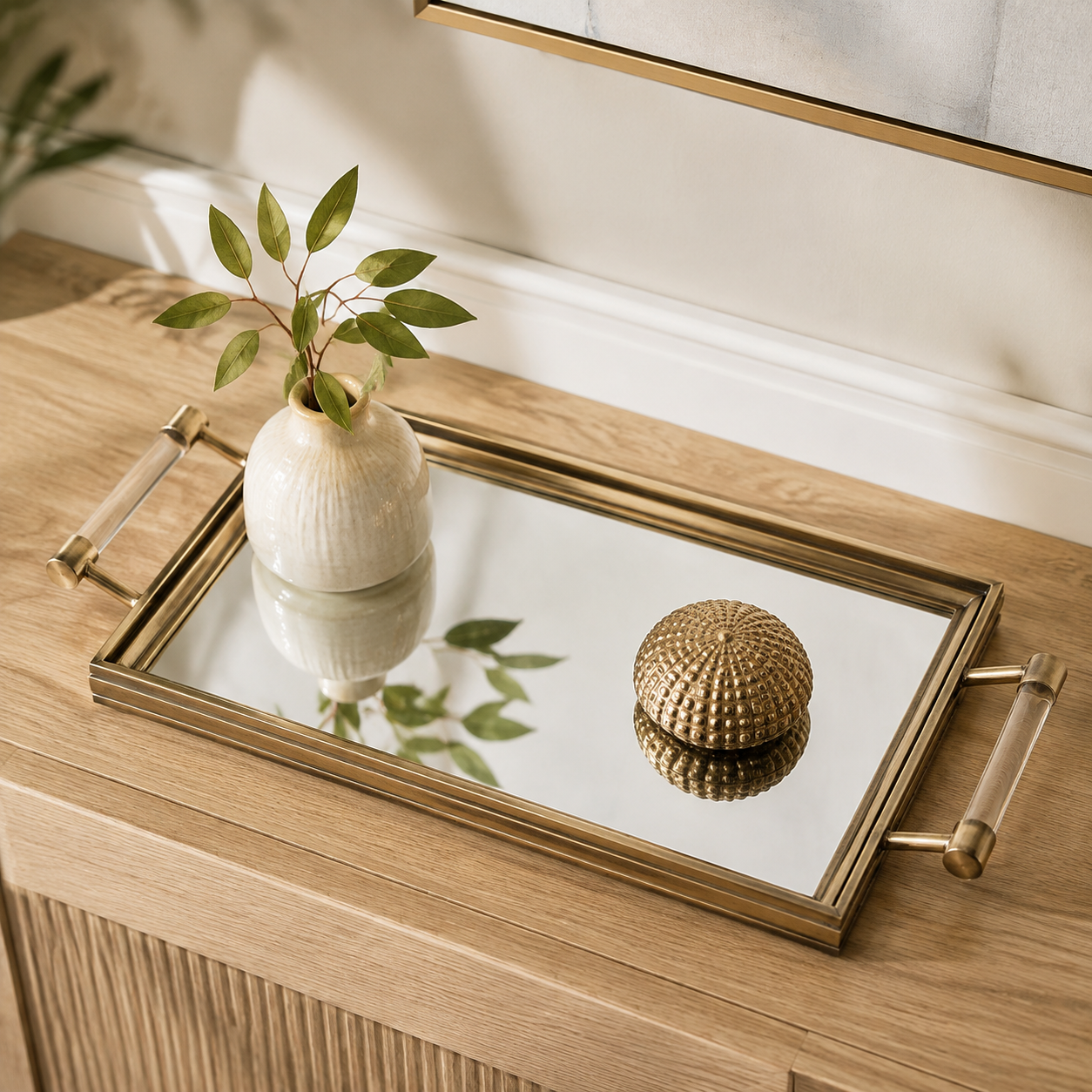Decorative Mirrored Tray | Bridal Shower Kennedy Bush & Jake Liker