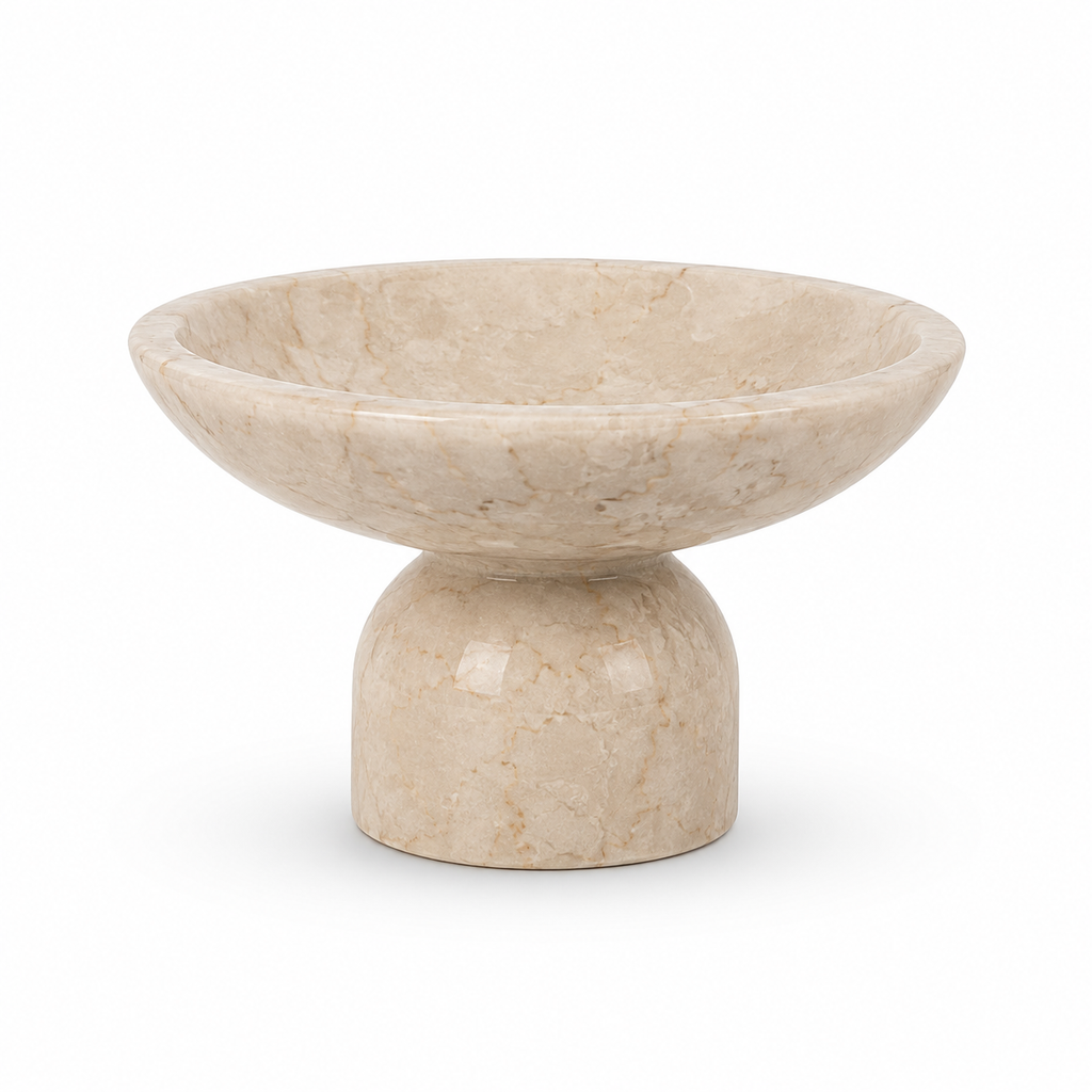 Alba Marble Pedestal Bowl