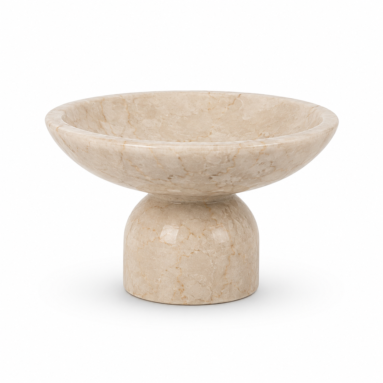 Alba Marble Pedestal Bowl