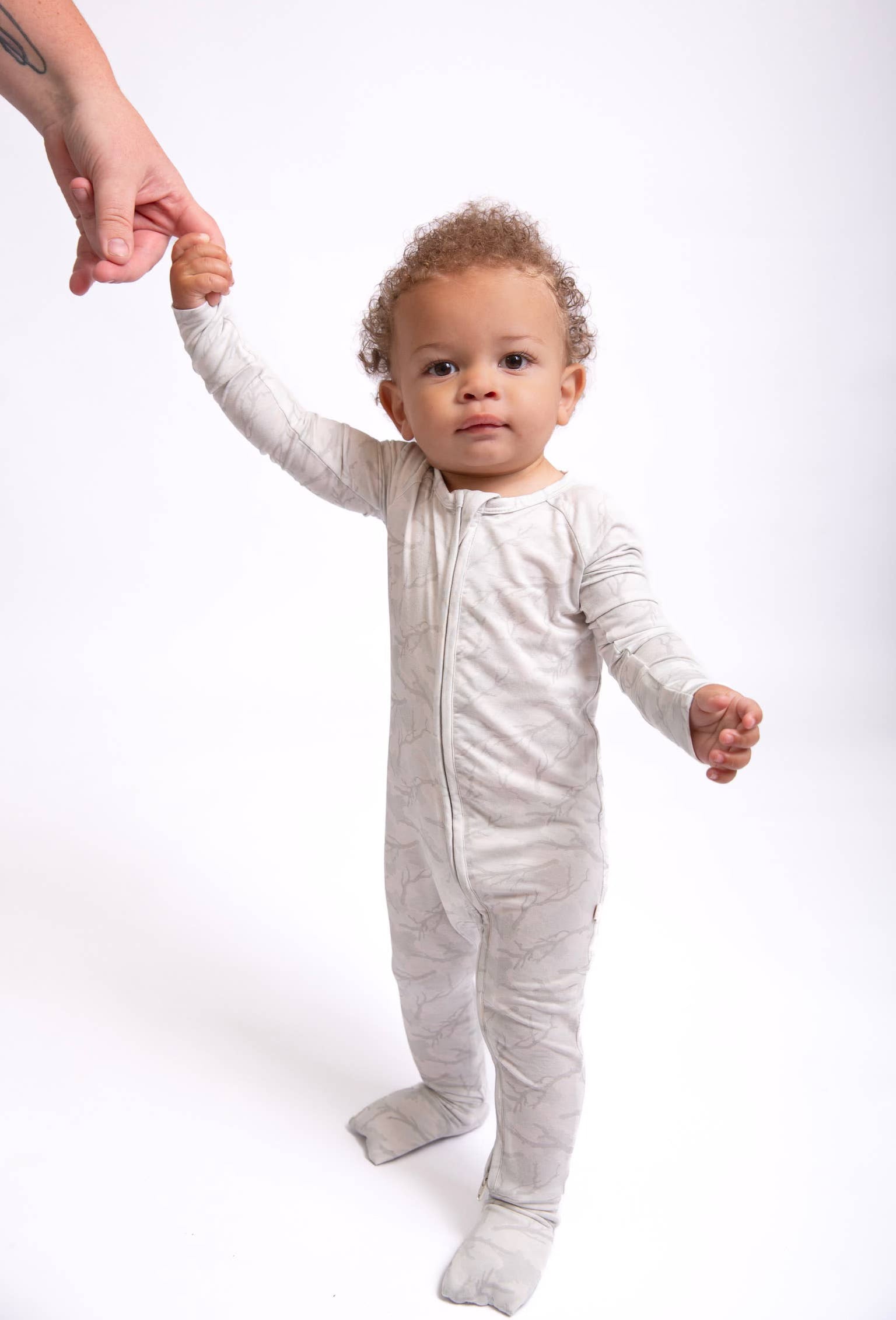 Convertible Zip Pajamas, Driftwood Camo
