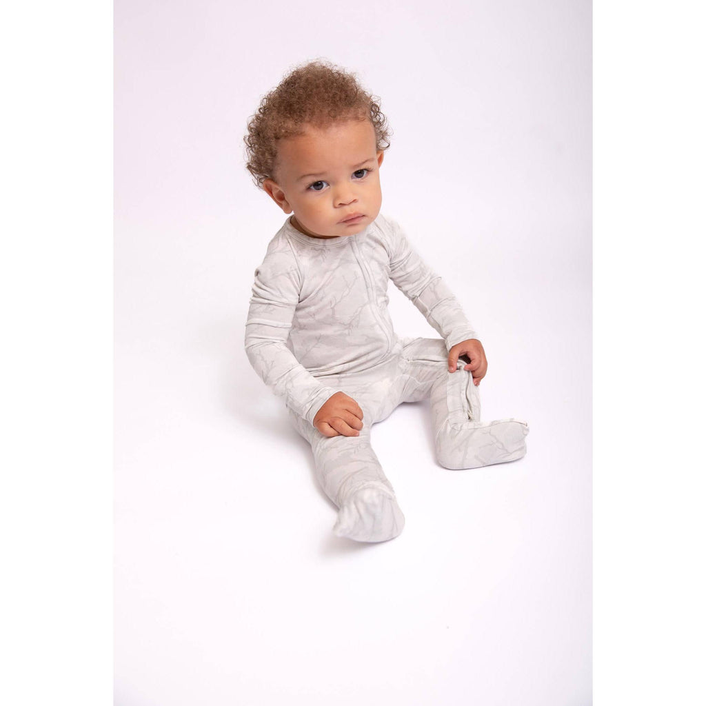 Convertible Zip Pajamas, Driftwood Camo