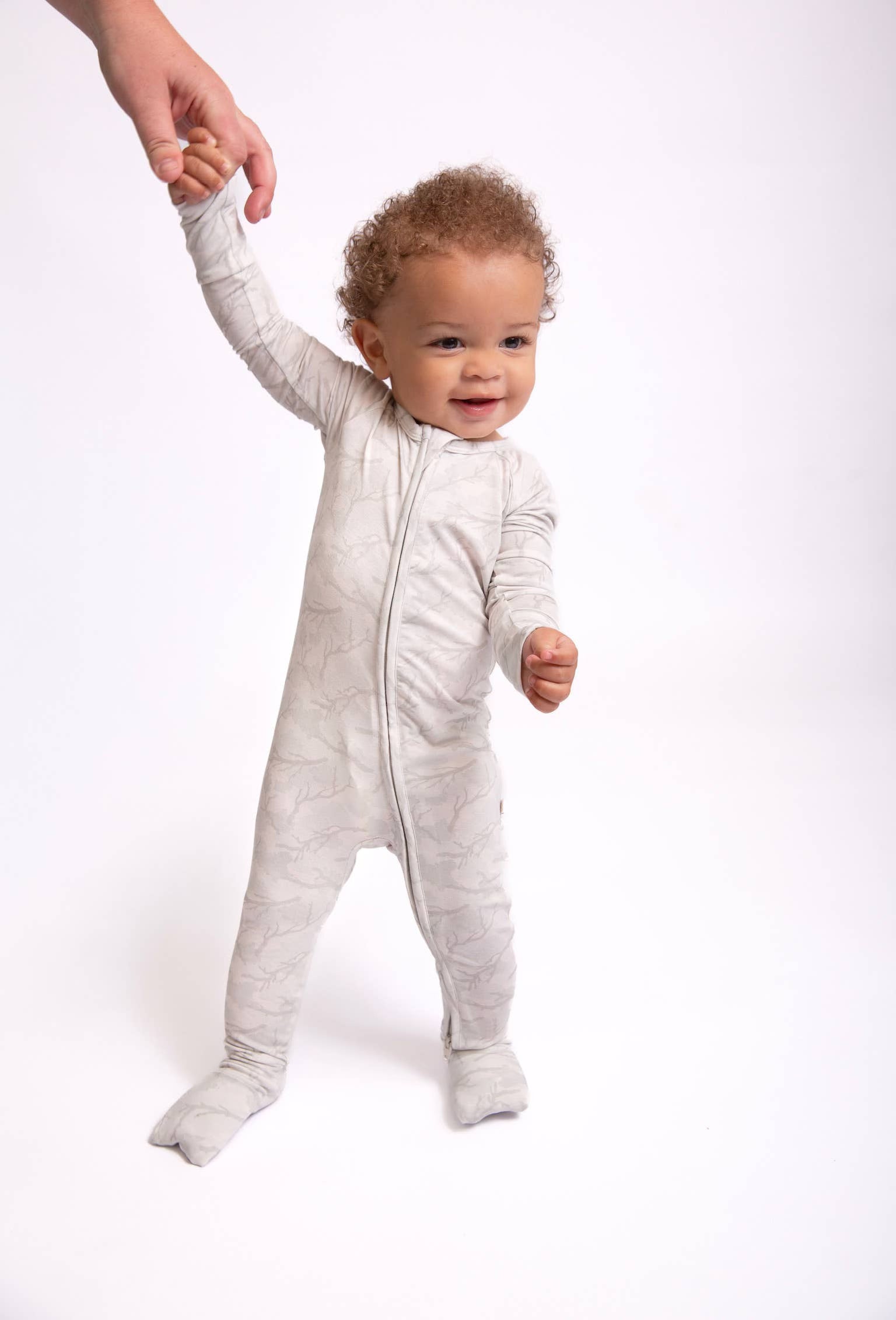 Convertible Zip Pajamas, Driftwood Camo