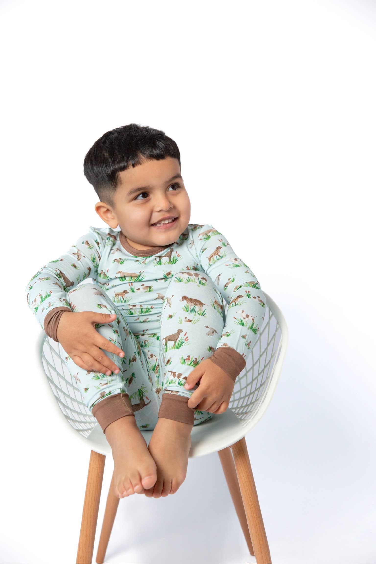 Long Sleeve Two-Piece Pajamas, Delta Dogs