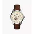 FOSSIL Men's Townsman Automatic Brown Leather Watch