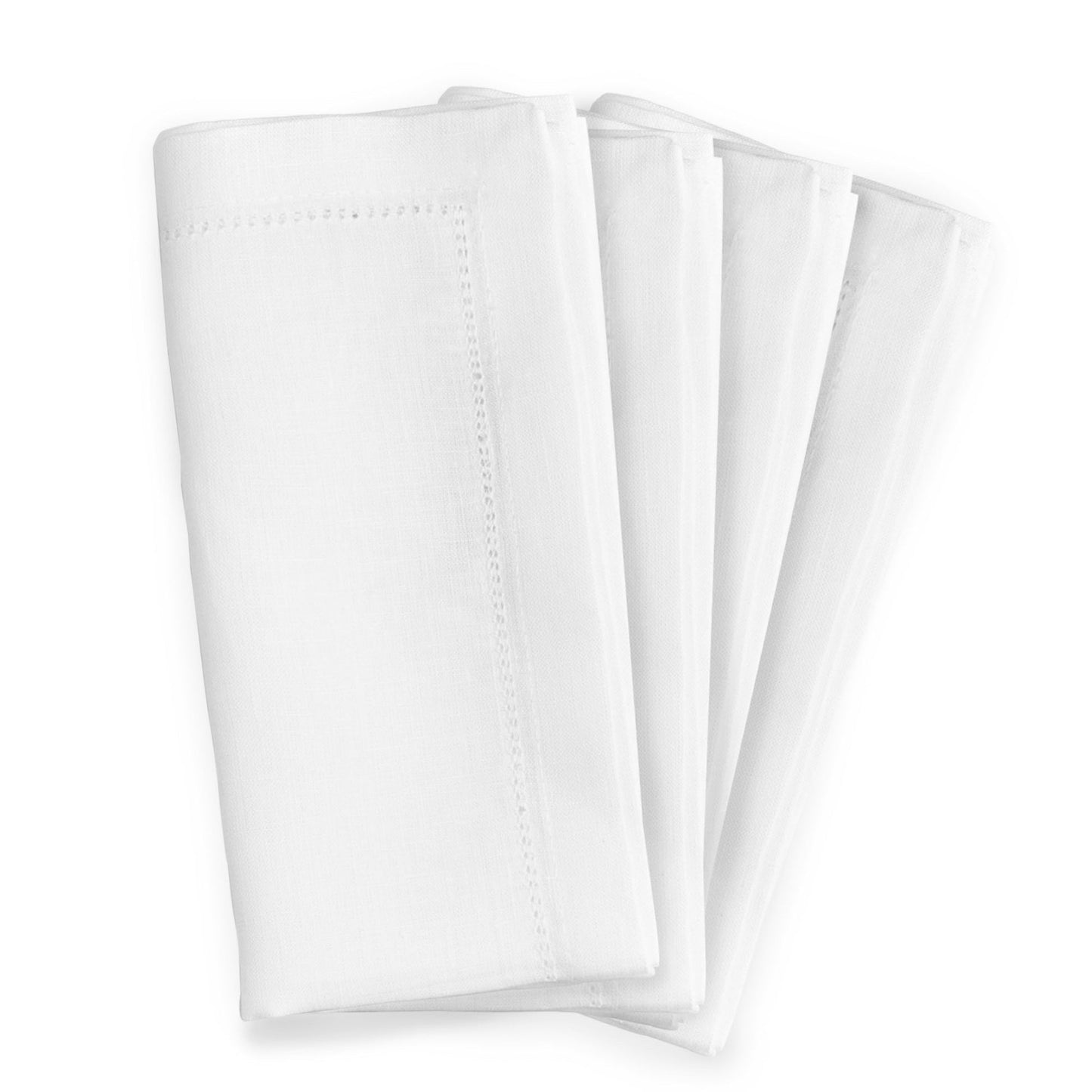 Hemstitch Napkin, White